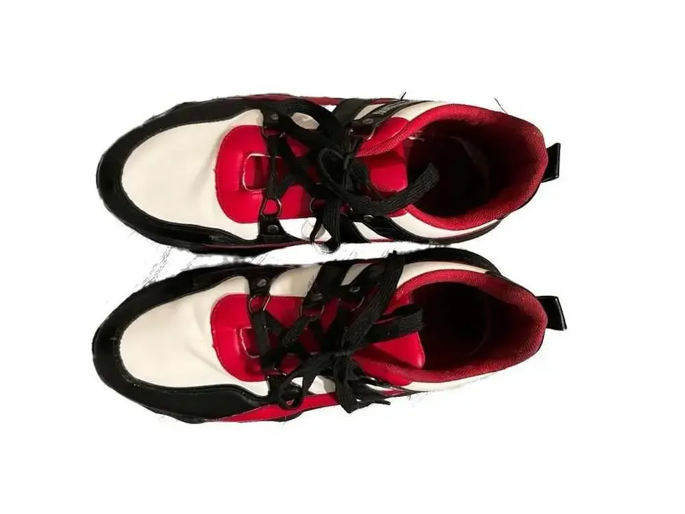 True Religion Kendall Men's Chunky Platform Sneakers Black/Red